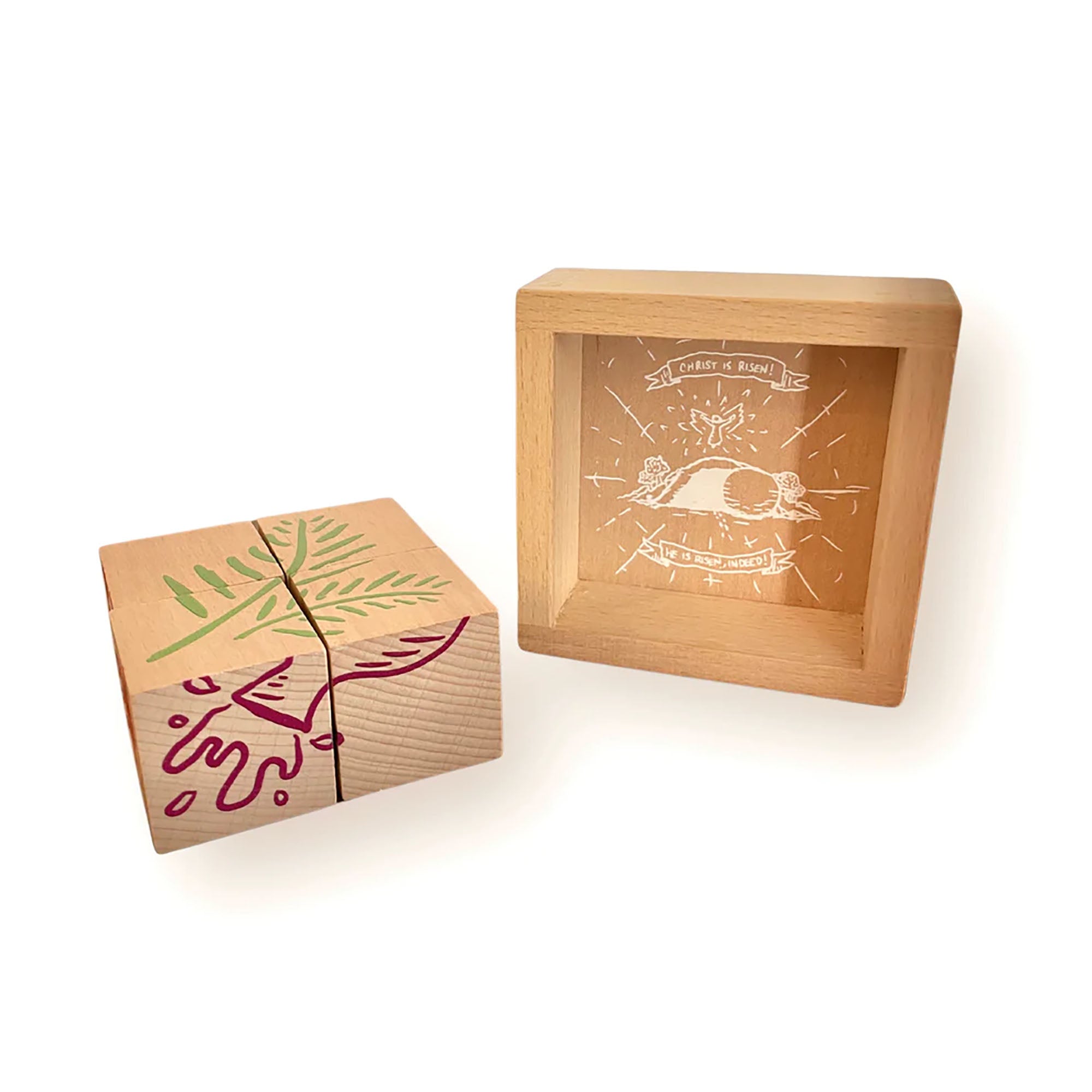 Holy Week Wood Blocks Mini Devotional Set | The Catholic Company®