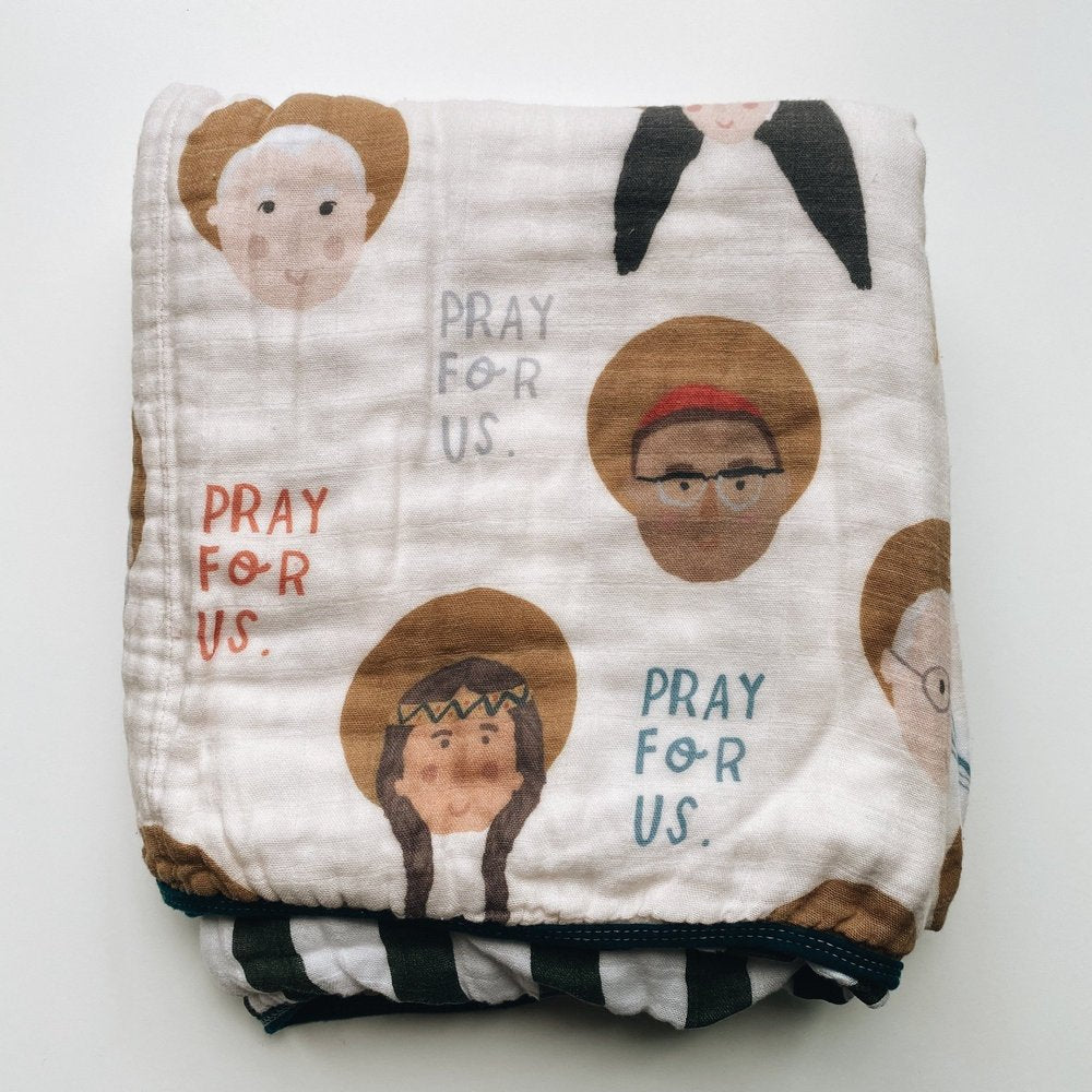 Be A Heart All Saints Deluxe Muslin Quilt