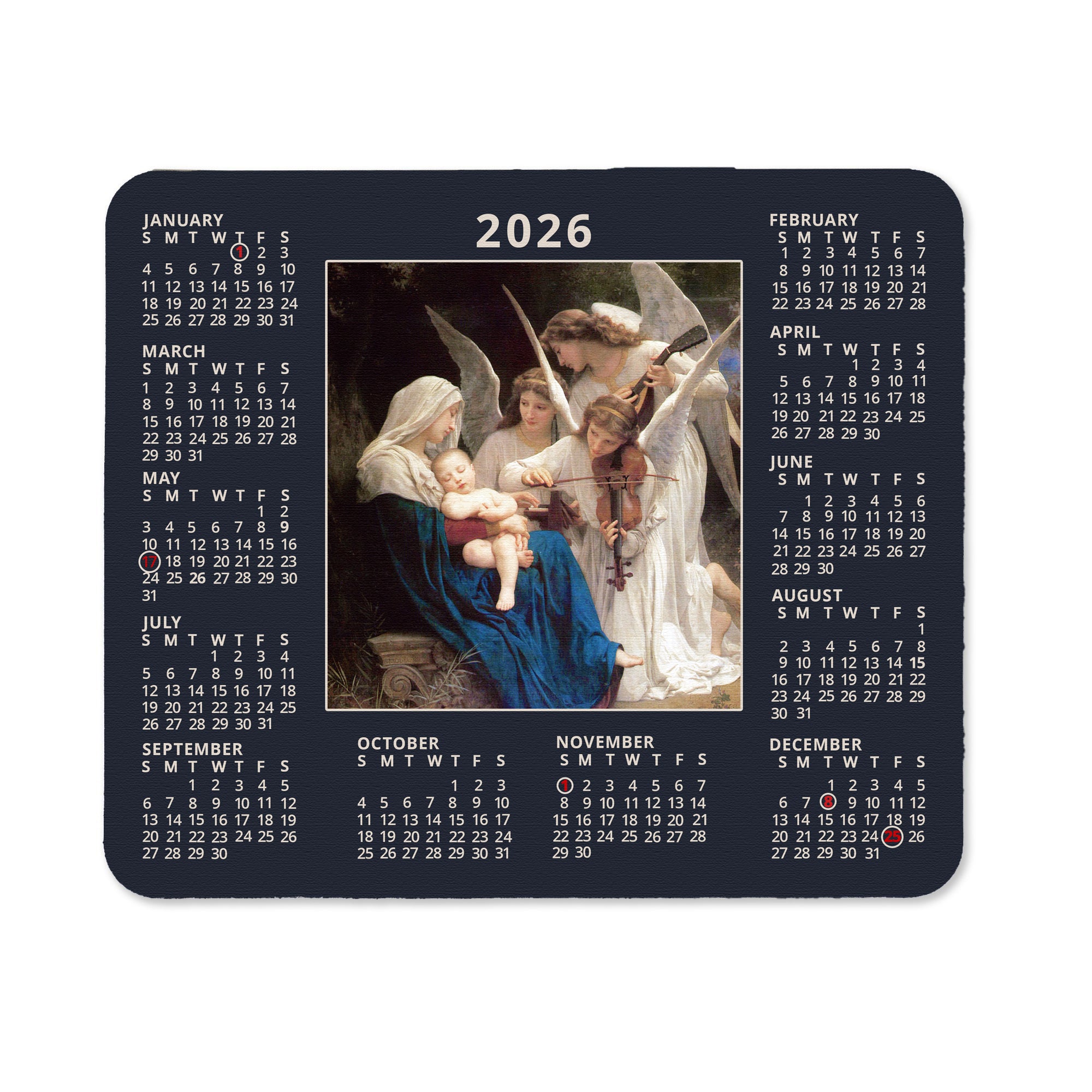 Song of the Angels Calendar Mousepad