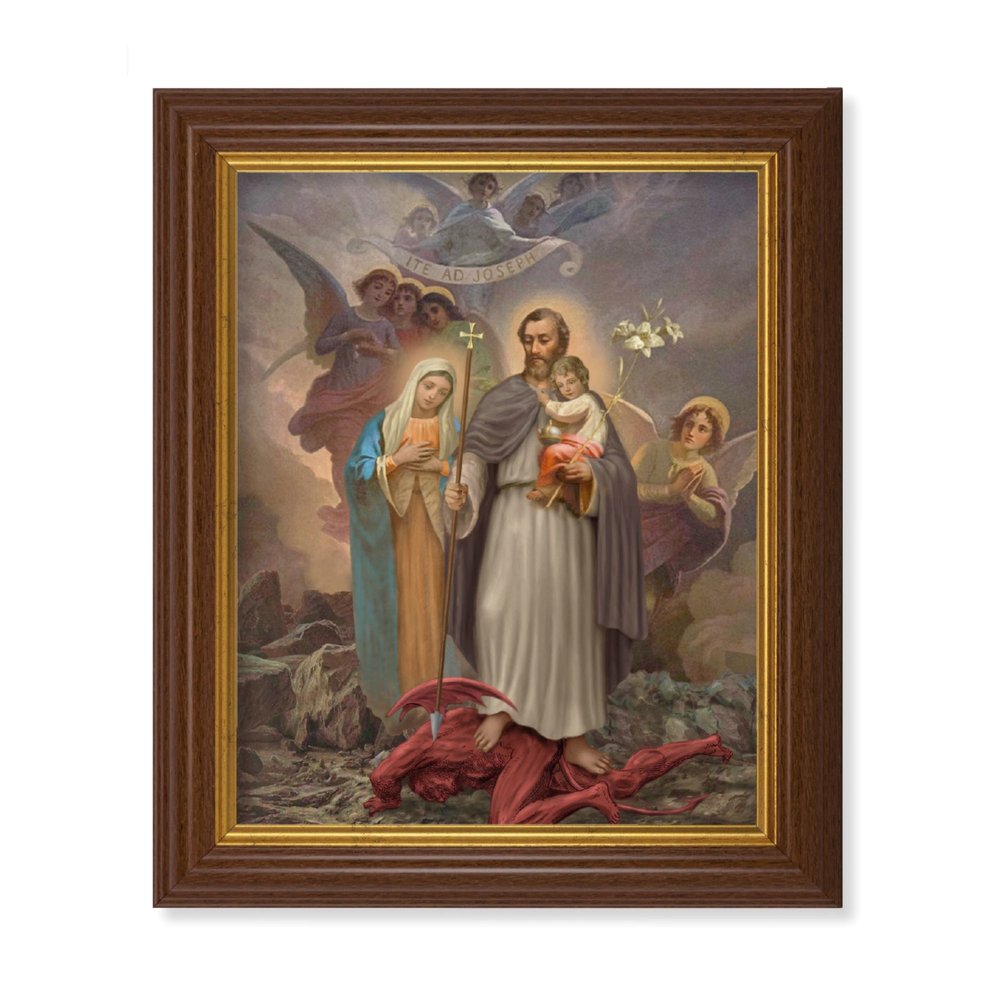 Joseph, Terror of Demons Print in Walnut Frame - 10" x 12"