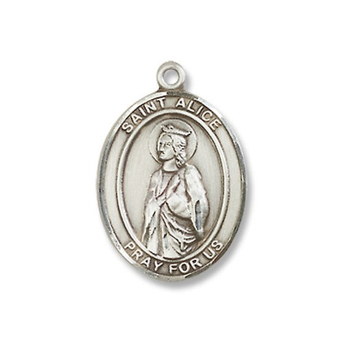 Sterling Silver St. Alice Pendant w/ Chain