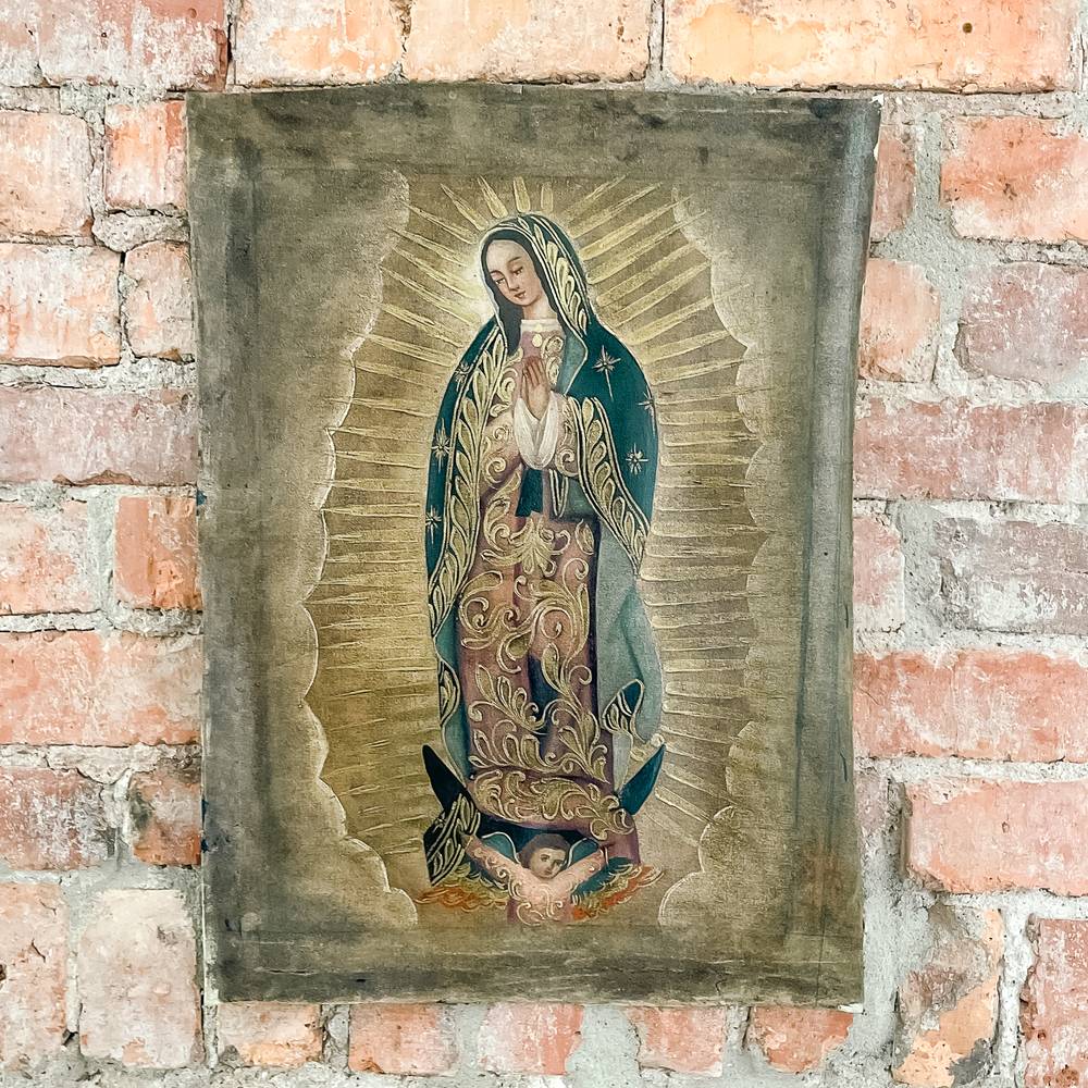 Our Lady of Guadalupe Original Art Canvas