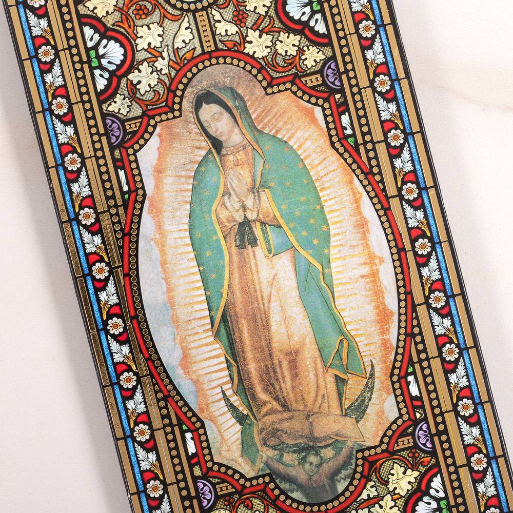 Cathedral Window Our Lady of Guadalupe Plaque