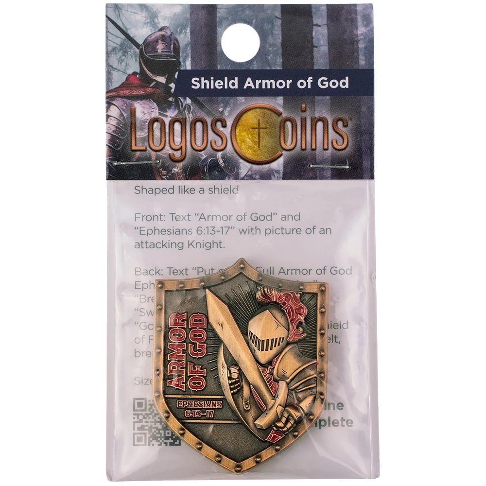 Armor of God Shield Challenge Pocket Coin
