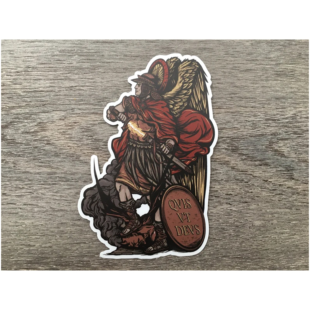 St. Michael the Archangel Vinyl Sticker - 4"
