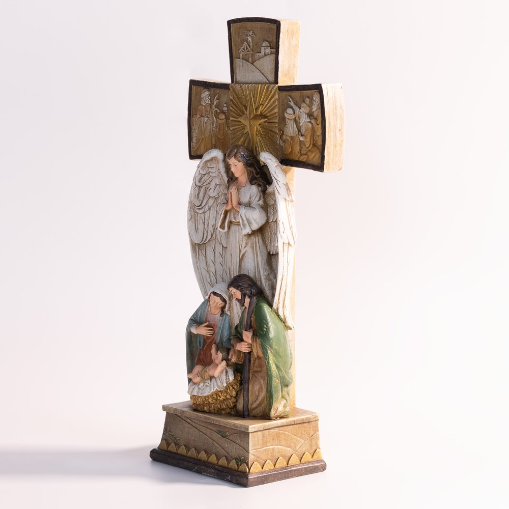 Cross Nativity Statue