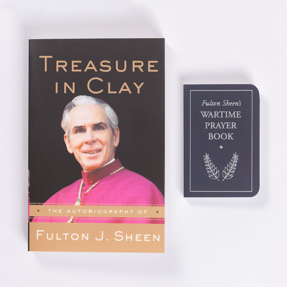Treasure in Clay: The Autobiography of Fulton J. Sheen & Wartime Prayer Book Set