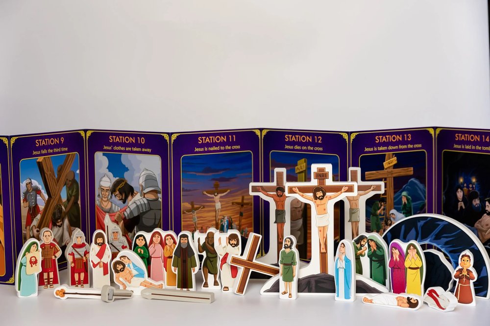 Stations of the Cross Pray & Play Set - By Saintly Heart™ & Brother Francis™