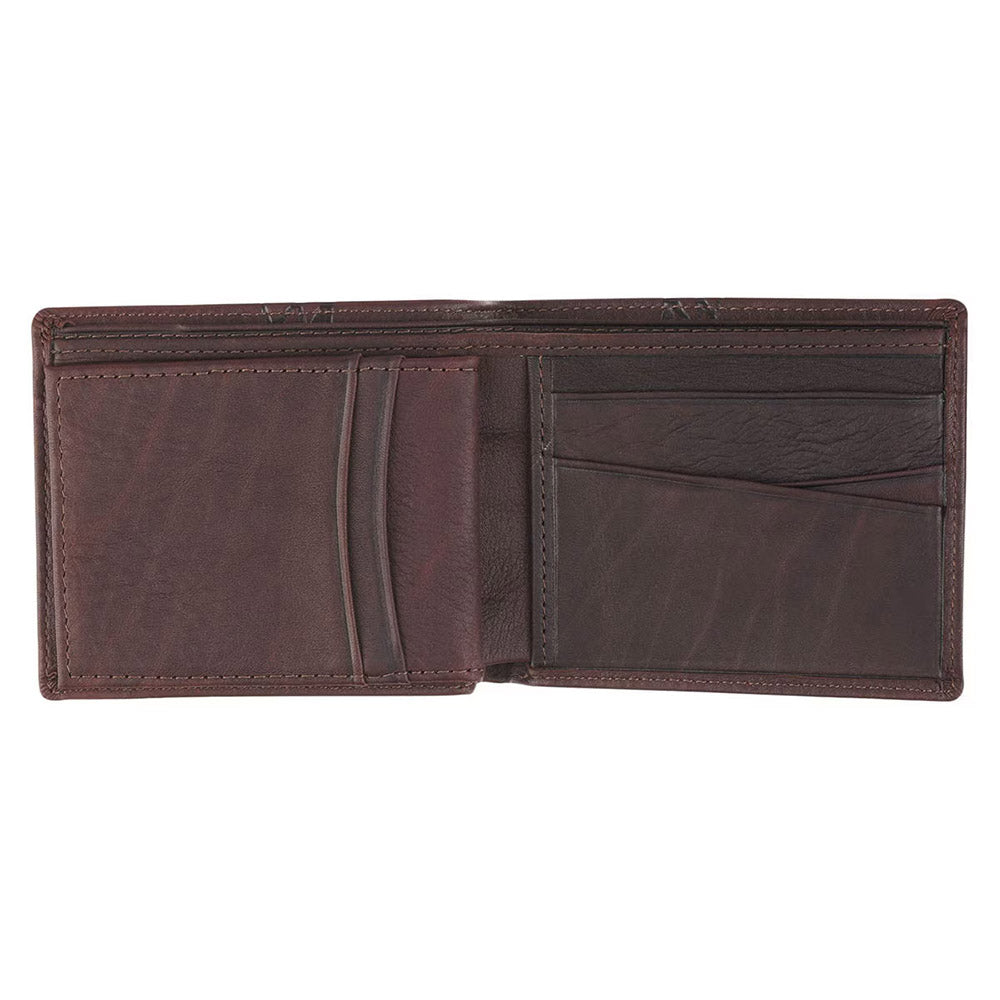 Genuine Leather Brown Crown of Thorns Wallet