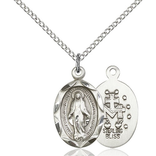 Sterling Silver Miraculous Pendant - 2511290