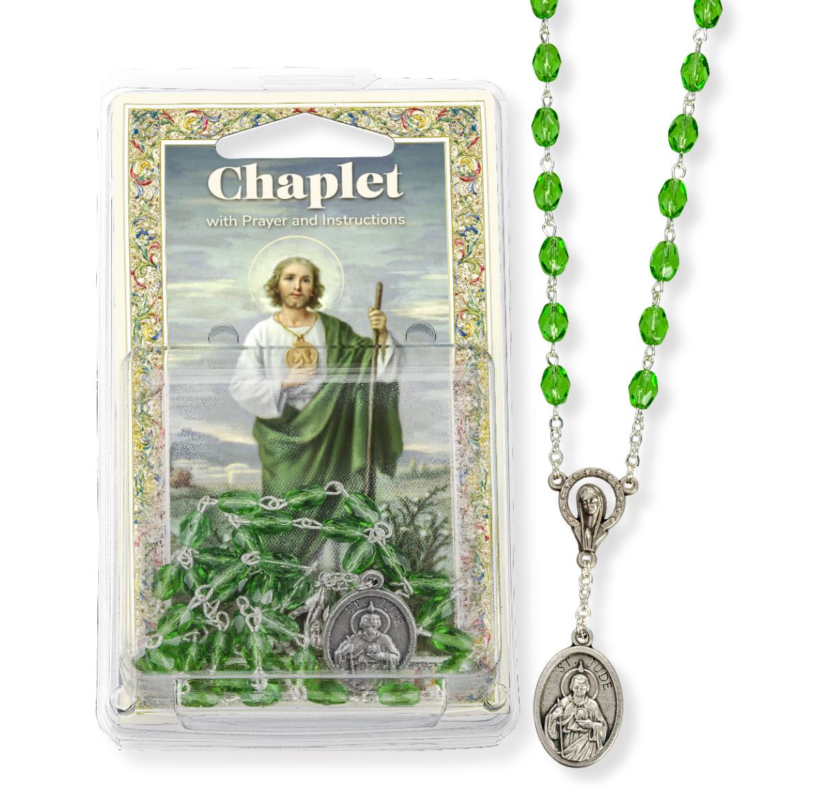 Green Crystal St. Jude Chaplet