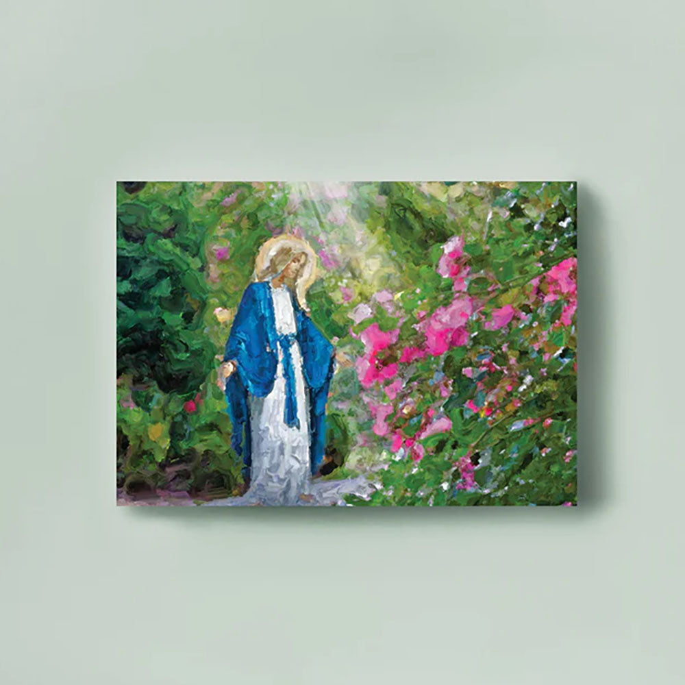 Our Lady Among the Flowers Unframed Print - 8" x 10"
