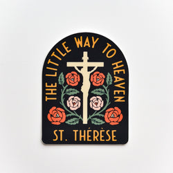 St. Thérèse Little Way to Heaven Vinyl Sticker