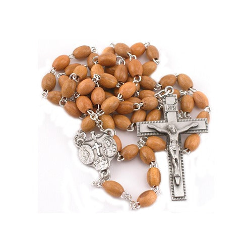 Olive Wood Rosary - 4X6MM