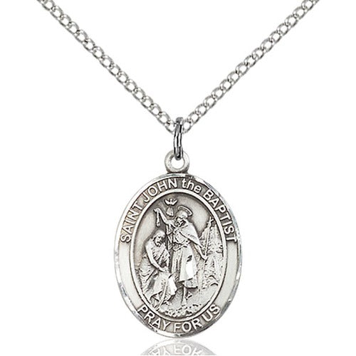 Sterling Silver St. John the Baptist Pendant - 2507886