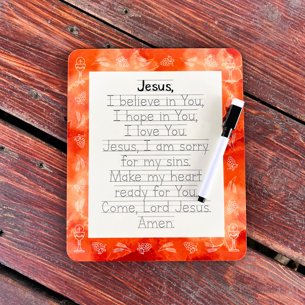 Communion Prayer Tracing Dry-Erase Board & Marker