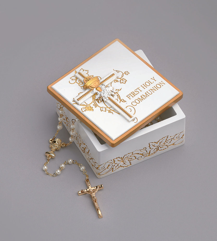Bread of Life First Communion Keepsake Box - 1.75"