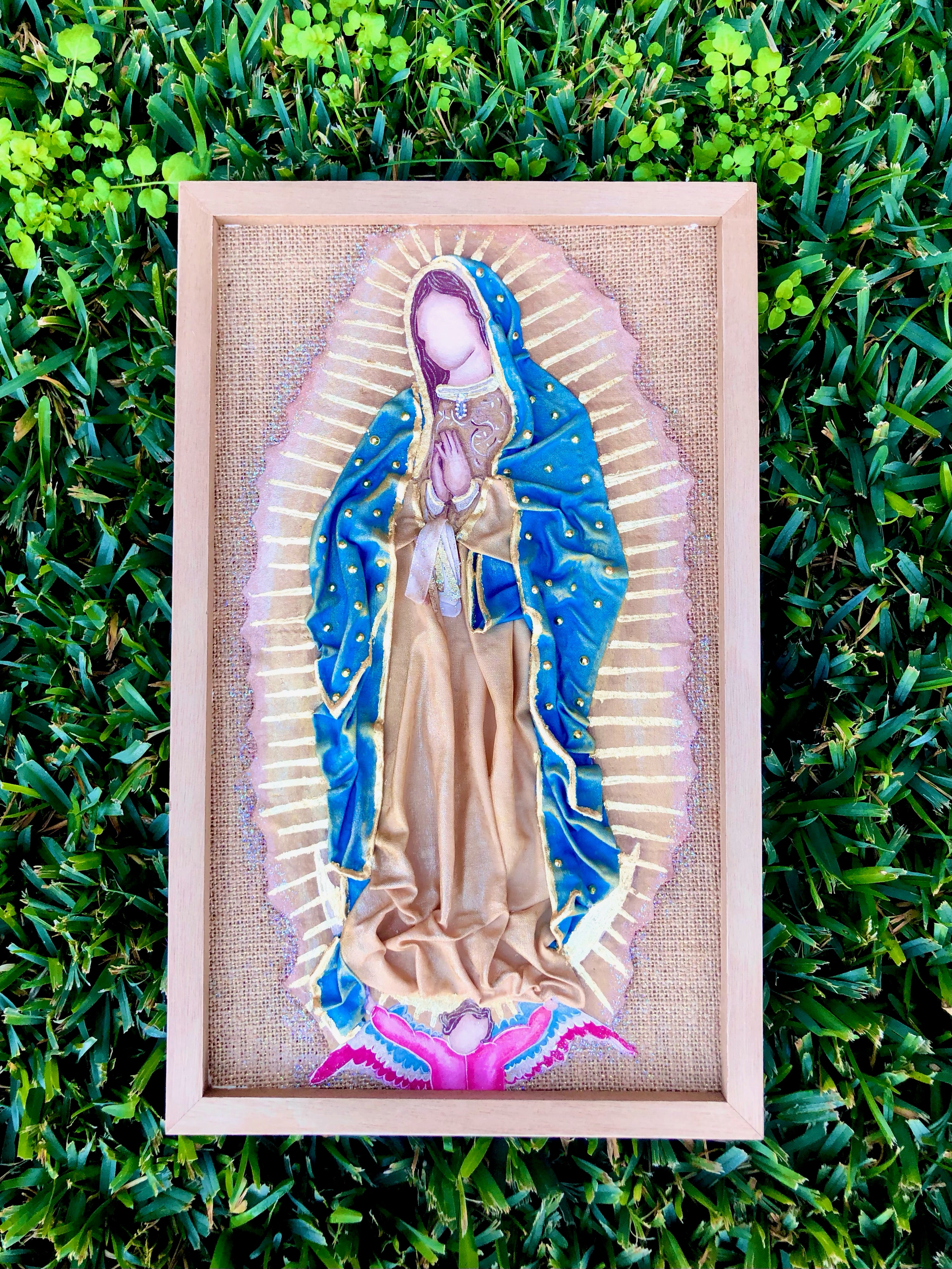 Our Lady of Guadalupe Handcrafted Framed Art - Multiple Sizes