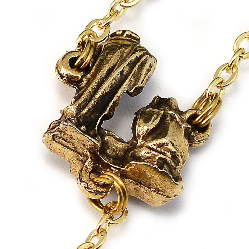 Ghirelli Holy Christmas Nativity Star Gold Rosary