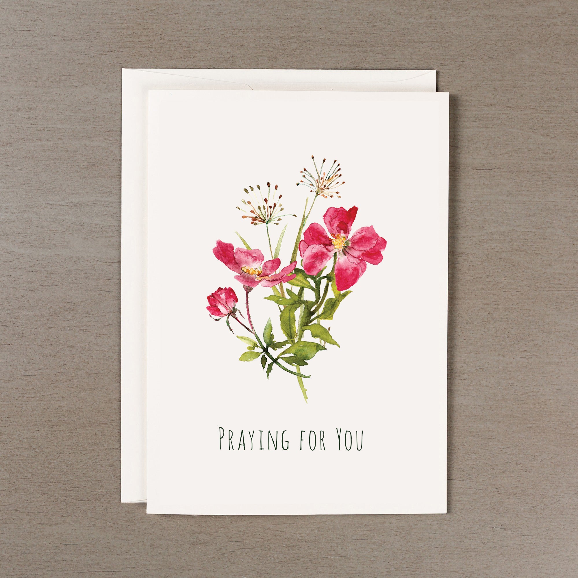 Wild Roses Spiritual Bouquet Card