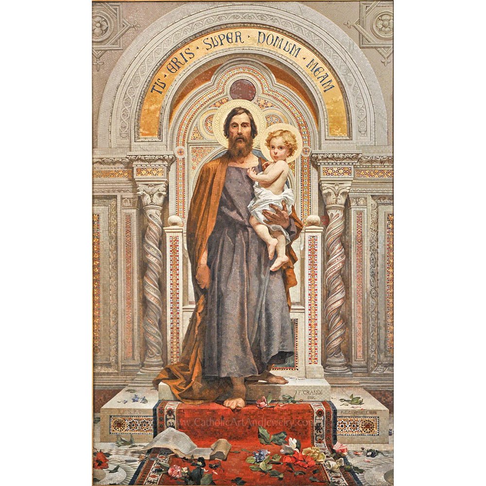 St. Joseph Mosaic Print - Multiple Sizes