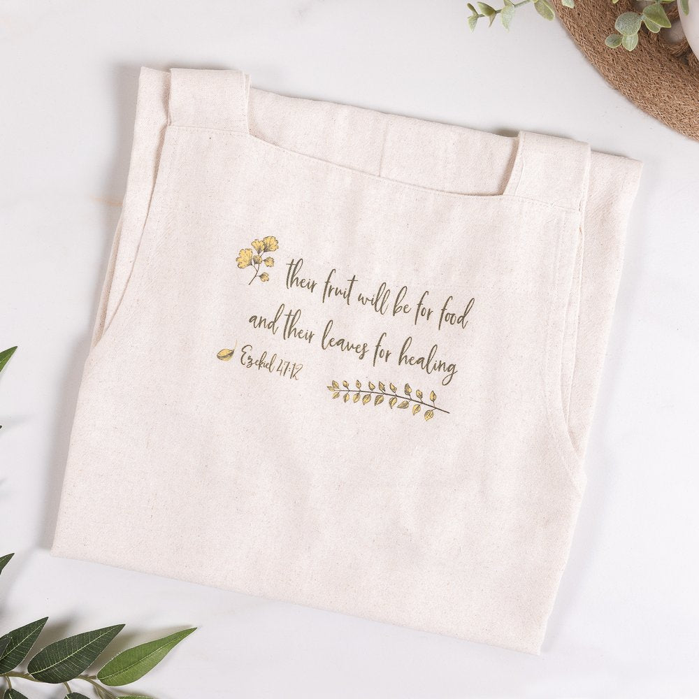 Leaves for Healing Washed Cotton Linen Crossback Apron