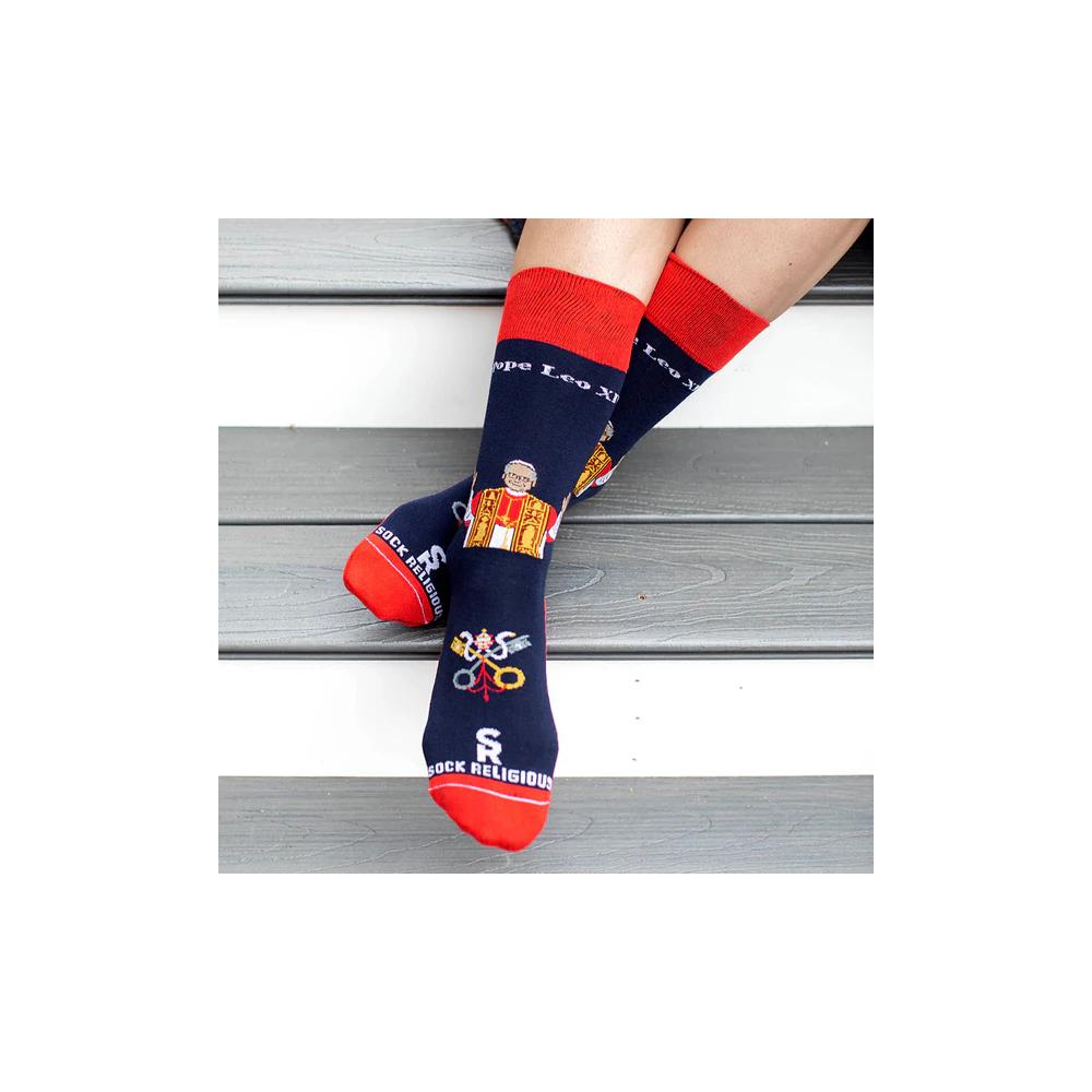 Pope Leo XIV Adult Socks