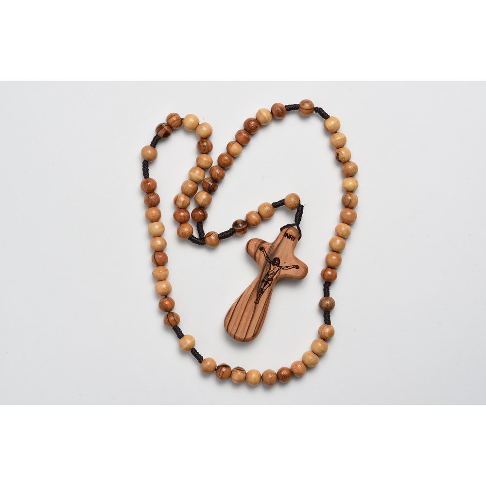 Olive Wood Rosary with Comfort Crucifix