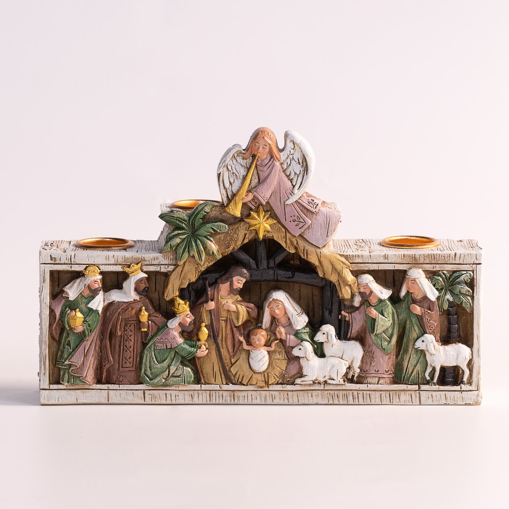 Nativity Crèche Advent Candleholder