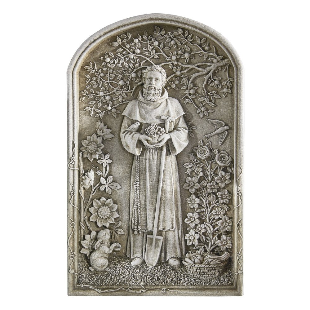 St. Fiacre Garden Plaque, 12"