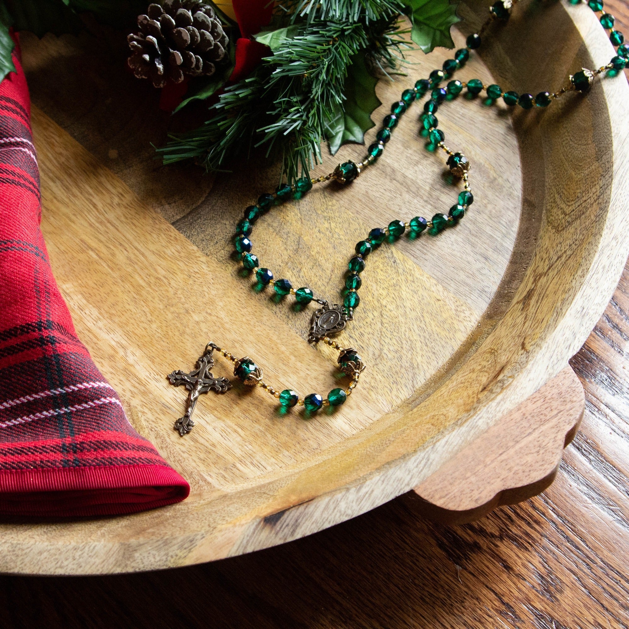 O Tannenbaum Green Christmas Rosary