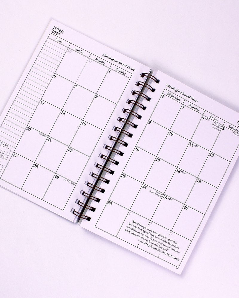 2027 Saints Calendar and Planner