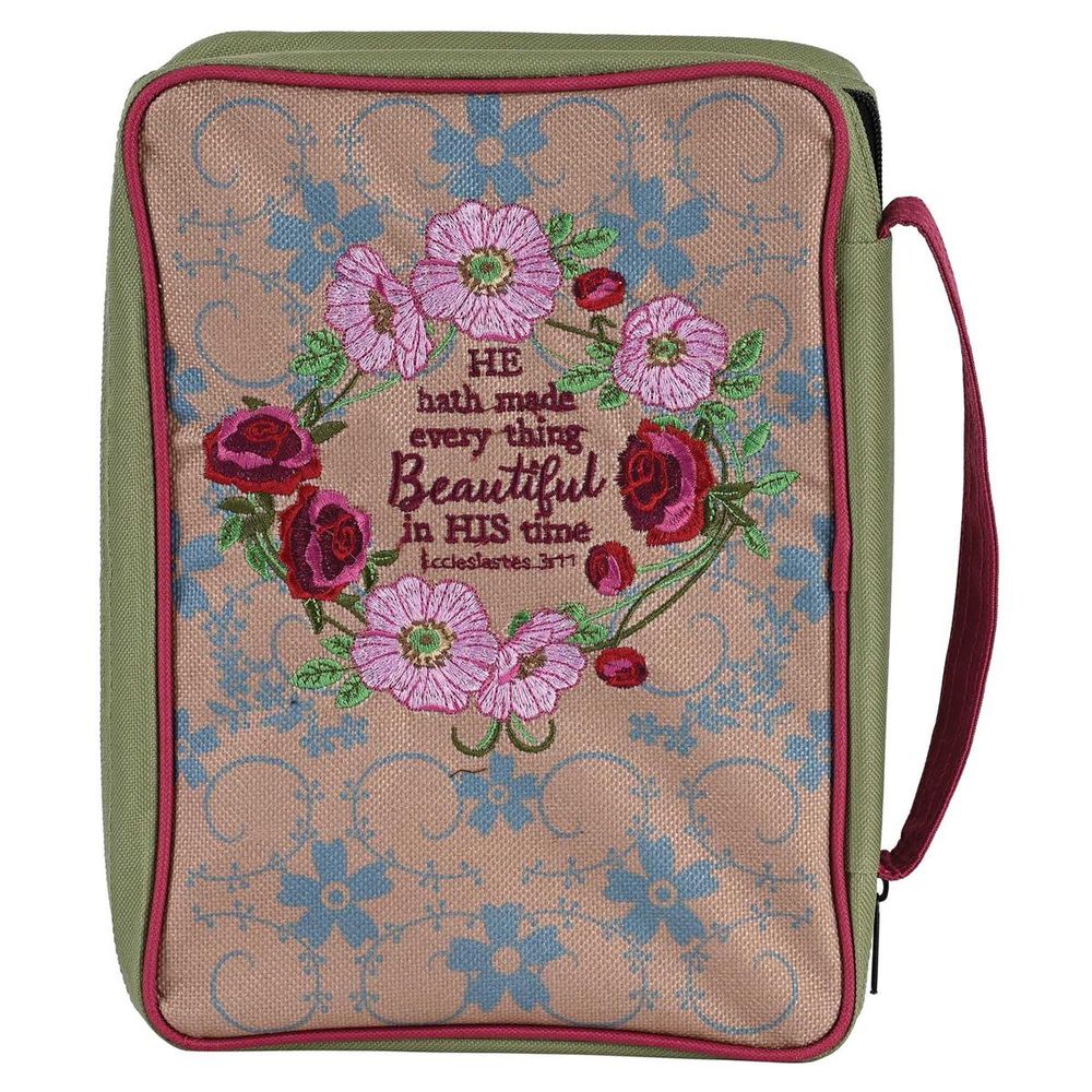 Everything Beautiful Embroidered Bible Cover - Large