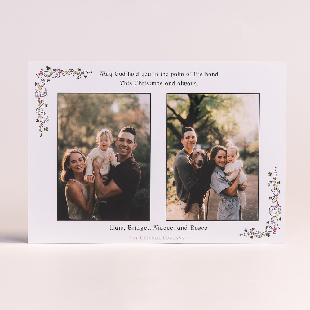 Personalized Irish Blessings of Christmas Photo Christmas Cards