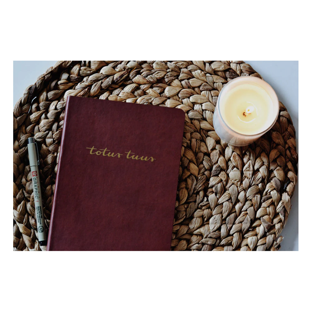 Totus Tuus Brown Leatherette Journal