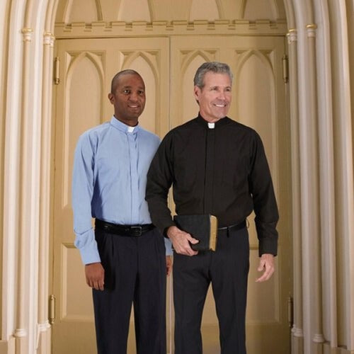 Comfort Long Sleeve Clergy Black Shirt