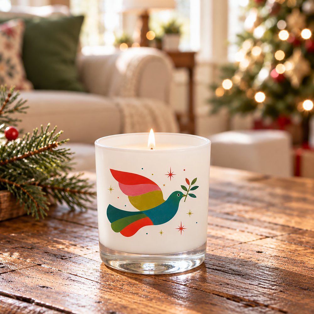 Dove of Peace Fir Balsam Scented Candle