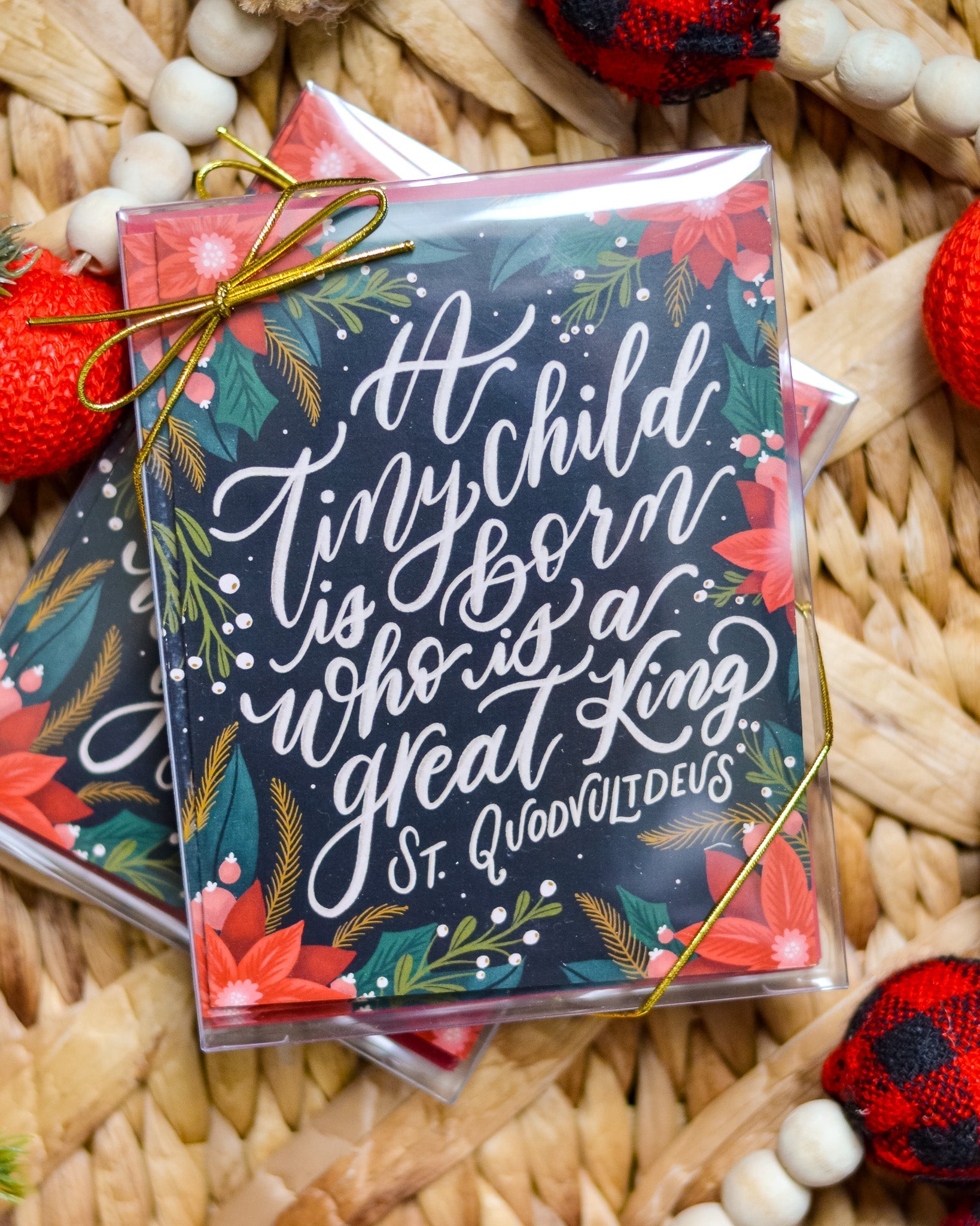 A Tiny Child is Born Christmas Card