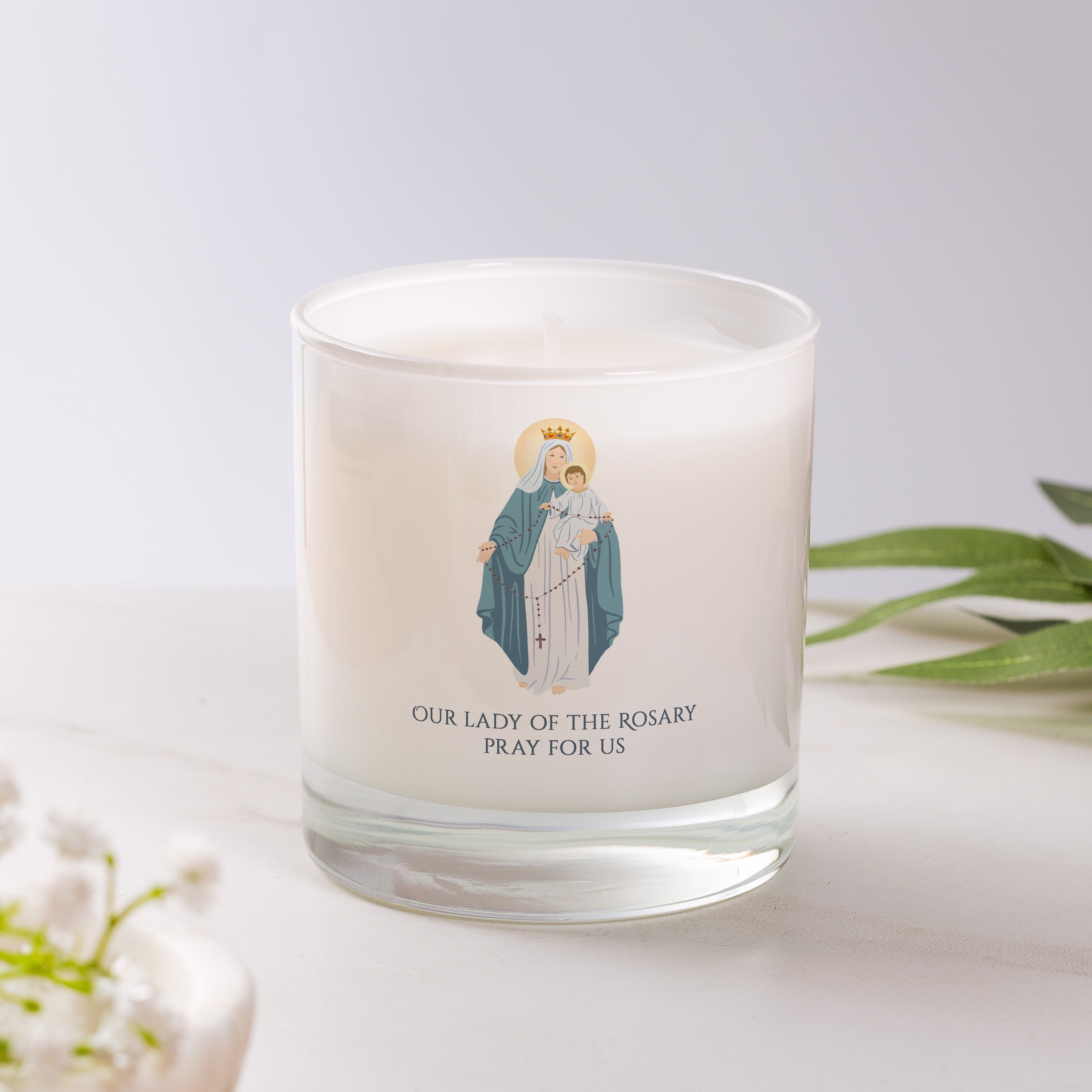 Our Lady of the Rosary Candle