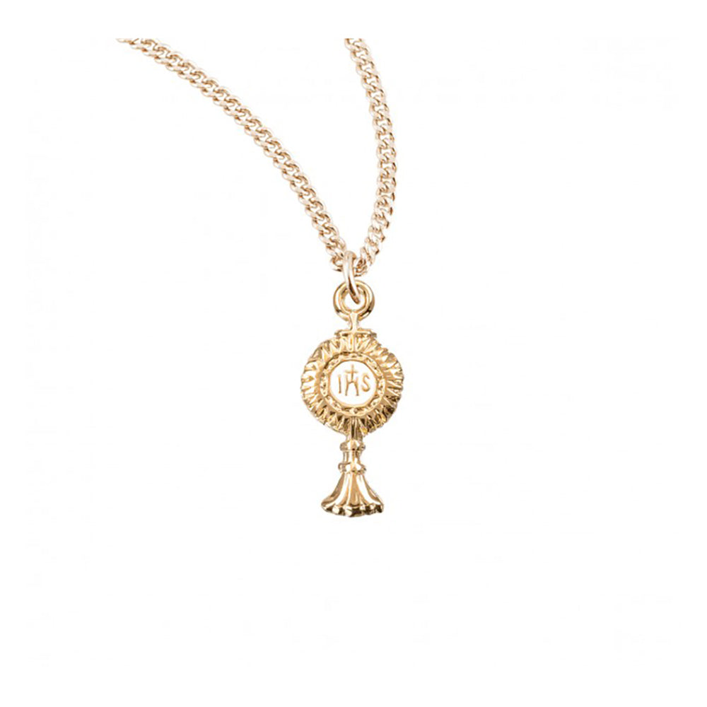 Petite Monstrance Gold Necklace