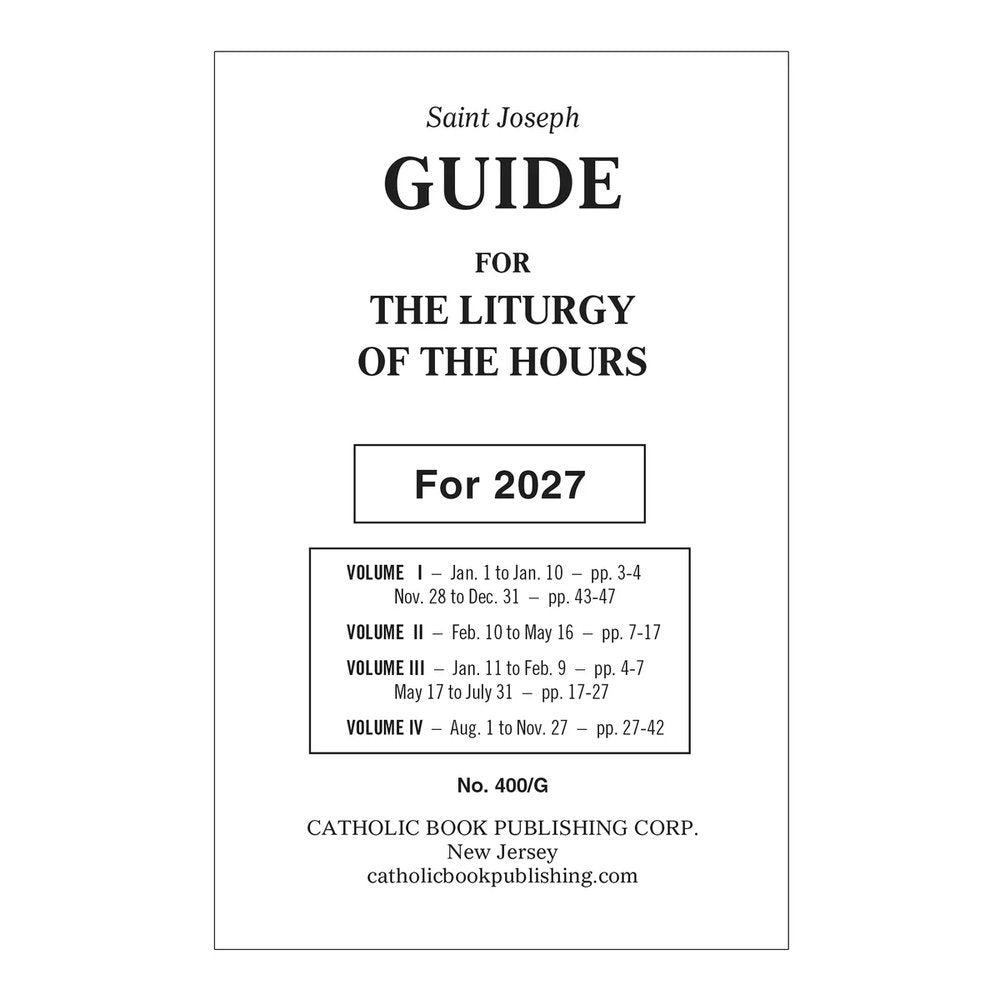 St. Joseph Guide for the Liturgy of the Hours 2027