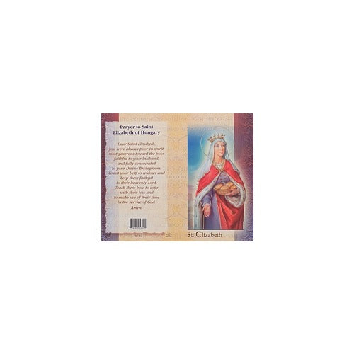 St. Elizabeth of Hungary - Mini Lives of the Saints Folded Prayer Card