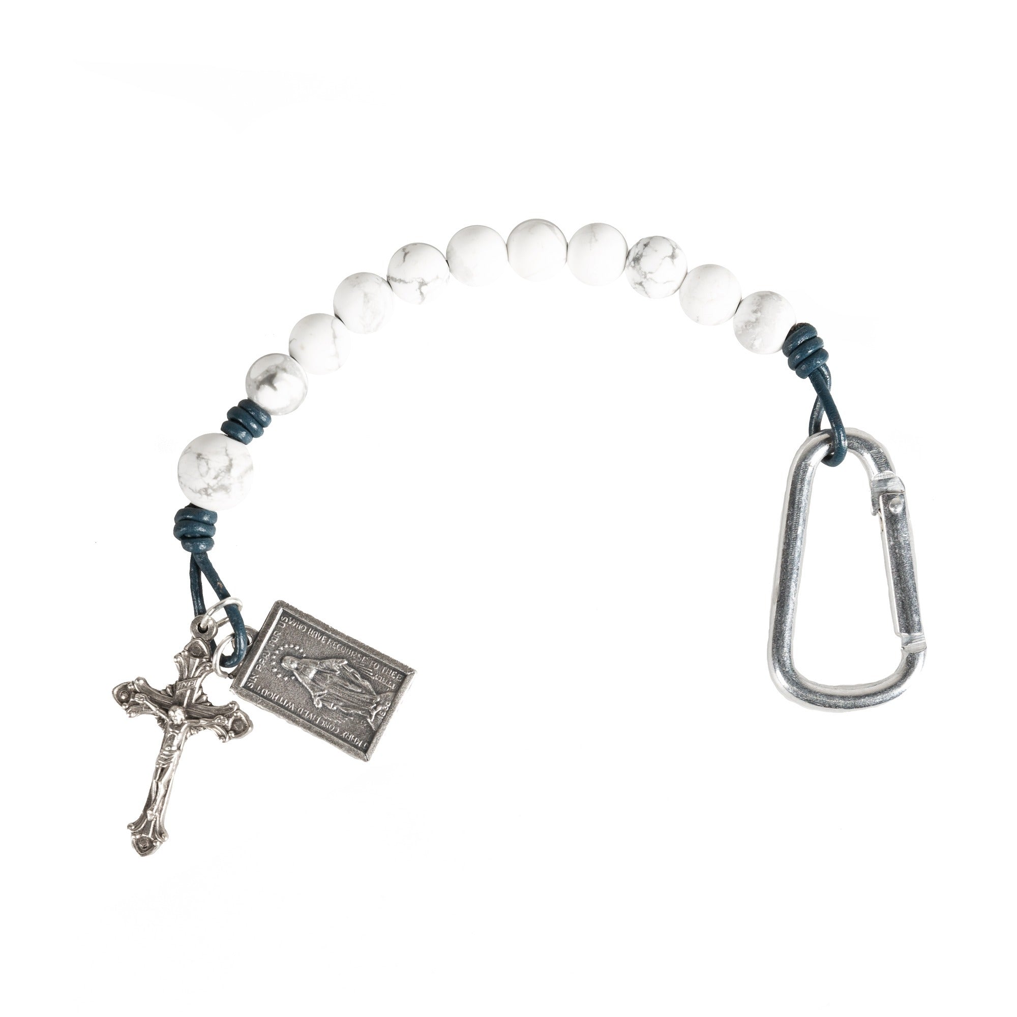 Our Lady Howlite Brave Beads Tenner Rosary