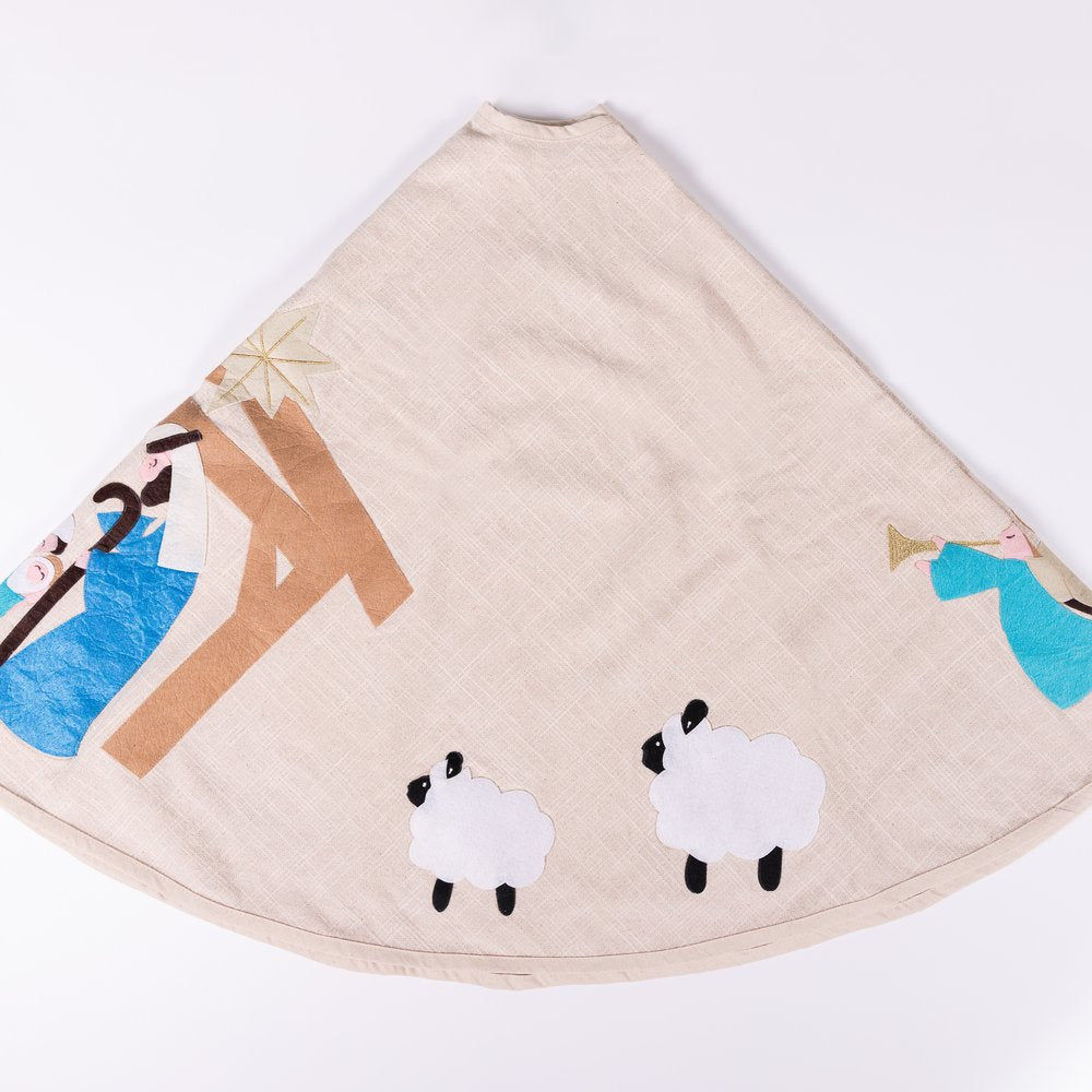 Simple Nativity Tree Skirt