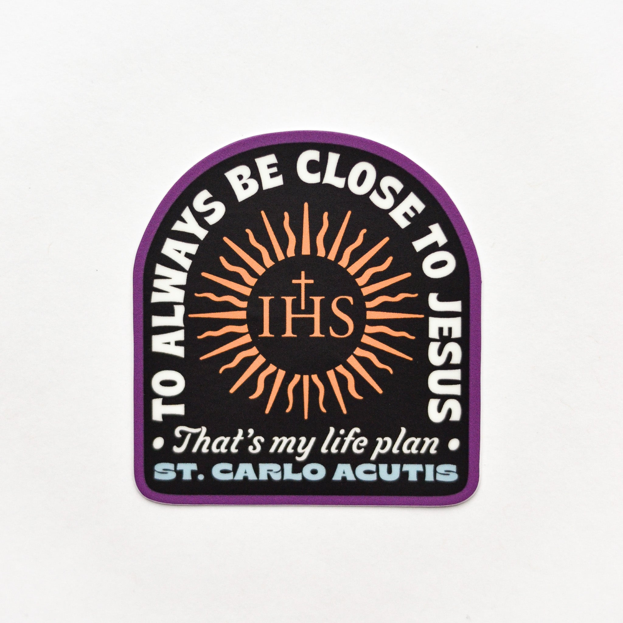 St. Carlo Acutis Life Plan Vinyl Sticker
