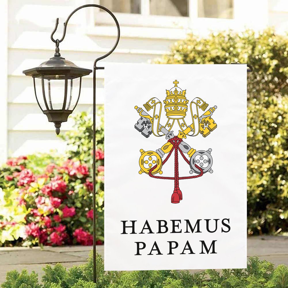 Habemus Papam Garden Flag