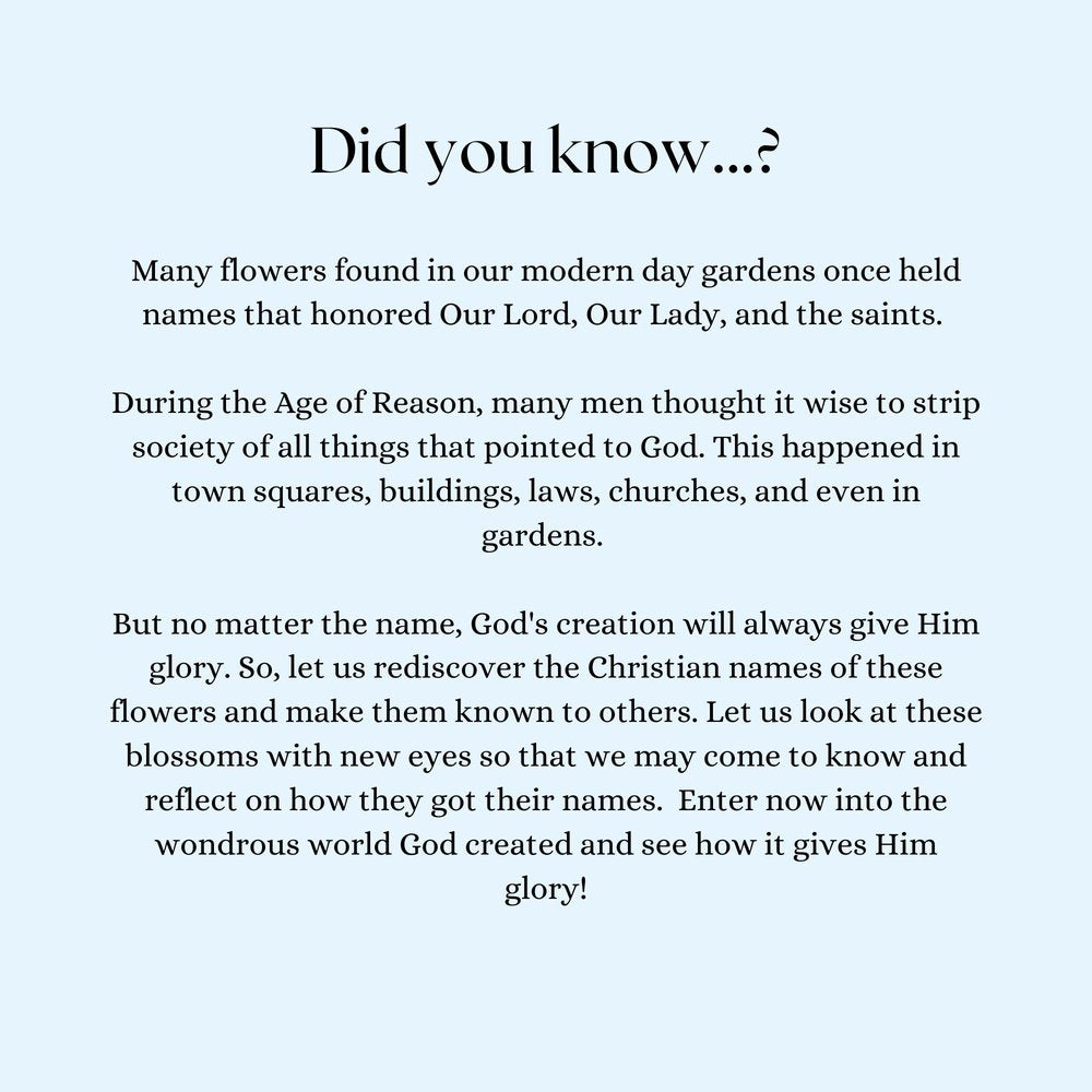 Our Lady's Garden: A Parent-Child Reader