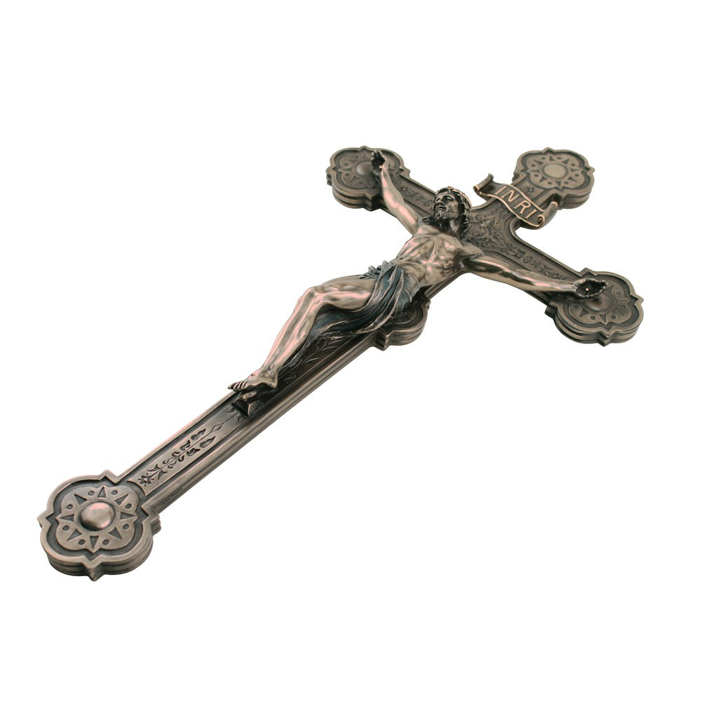 Bronzed Wall Crucifix, 20 inch