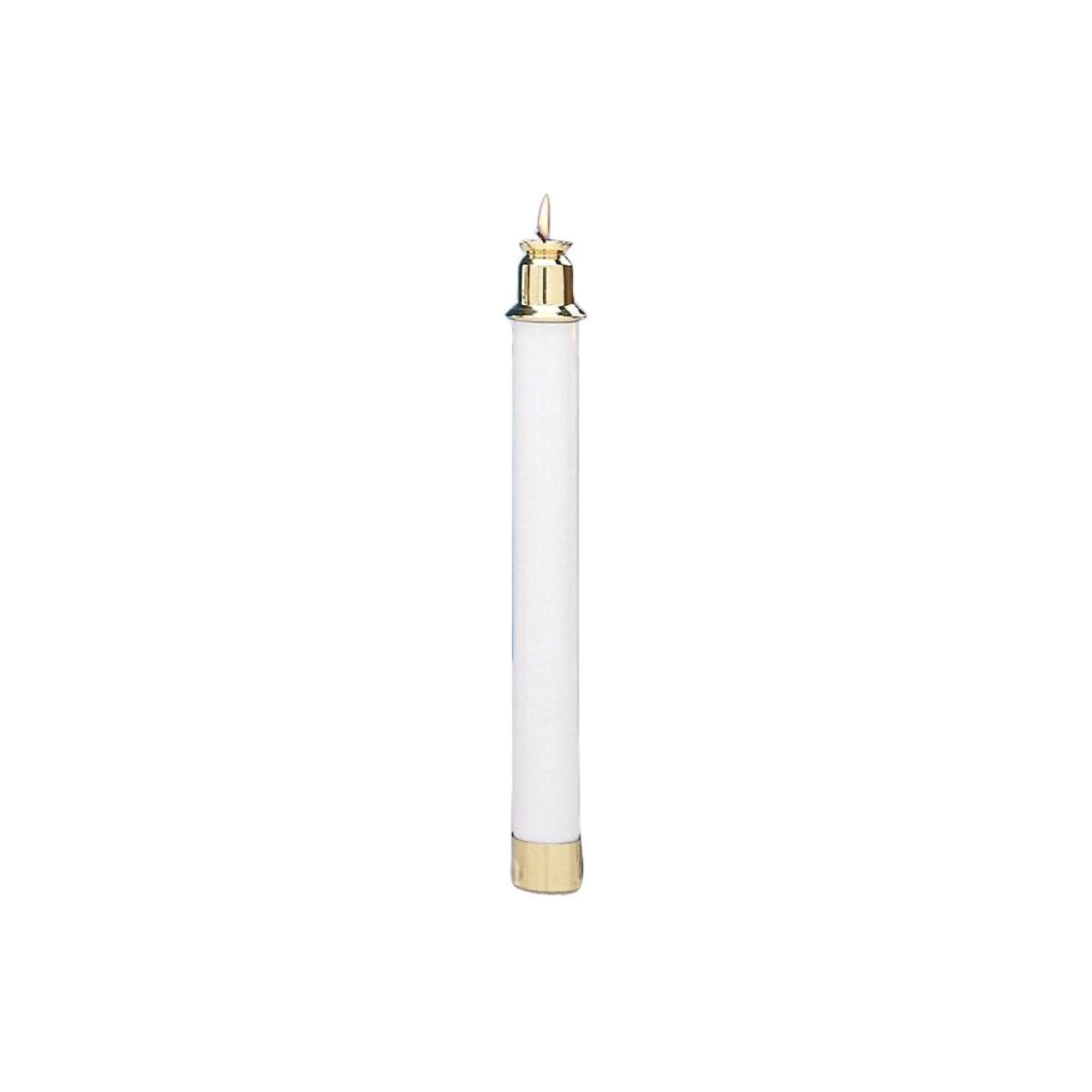 White Tube Altar Candlestick