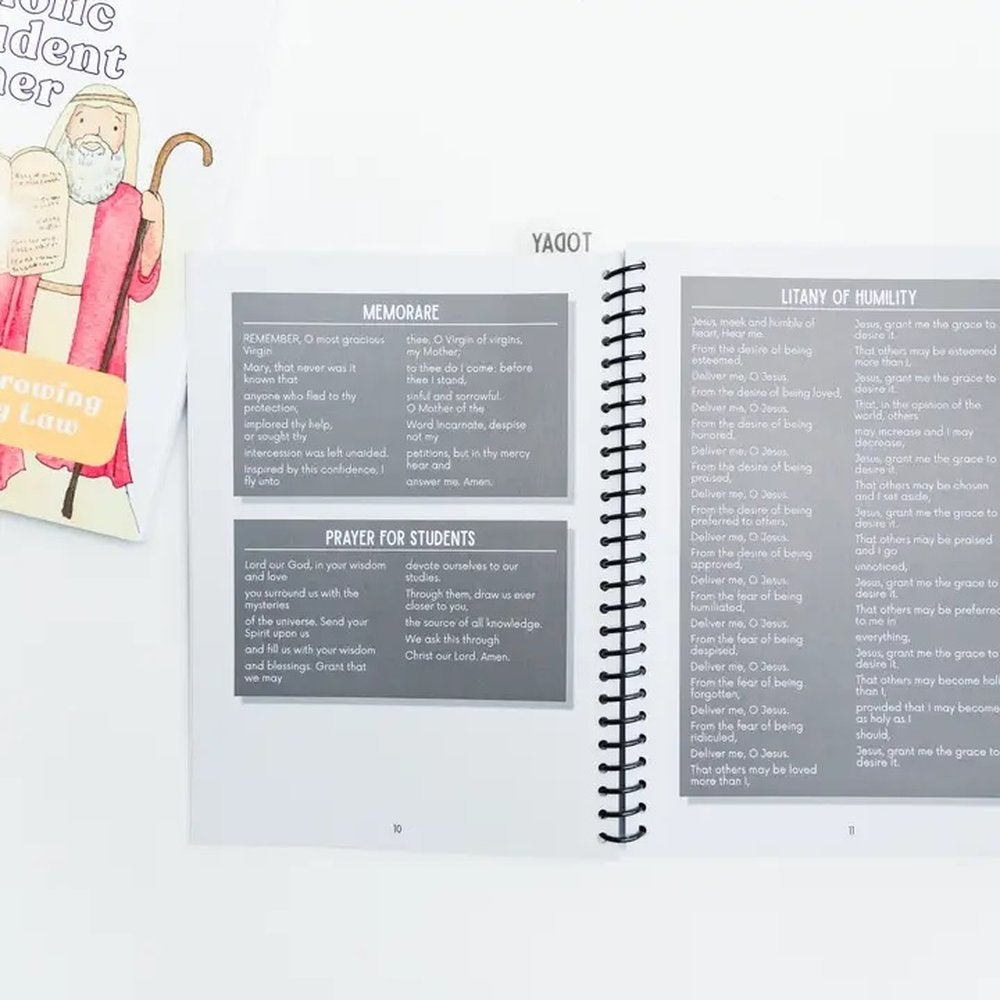 The Catholic Student Planner: Featuring the Ten Commandments
